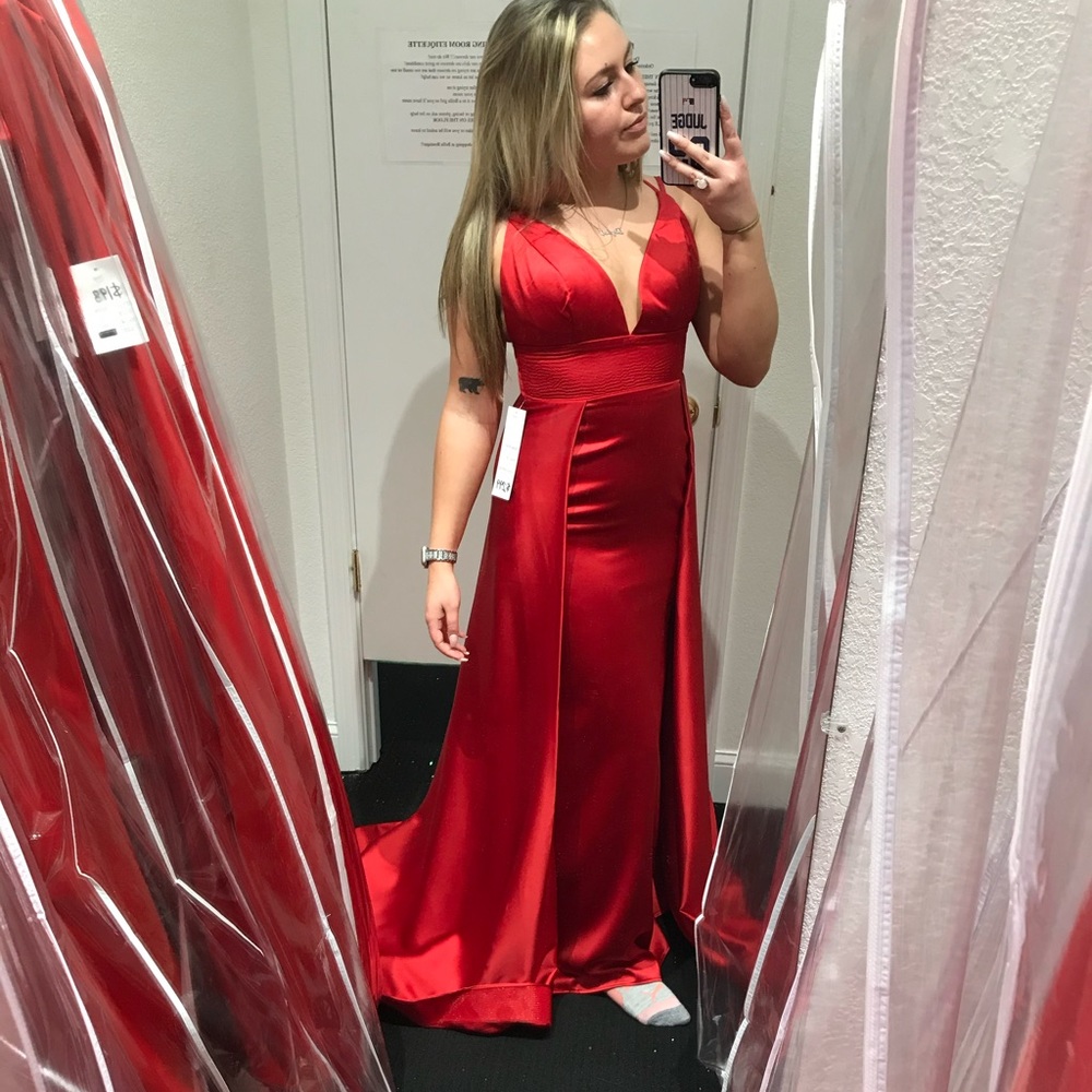 Red Clarisse Dress- never worn, tags still on